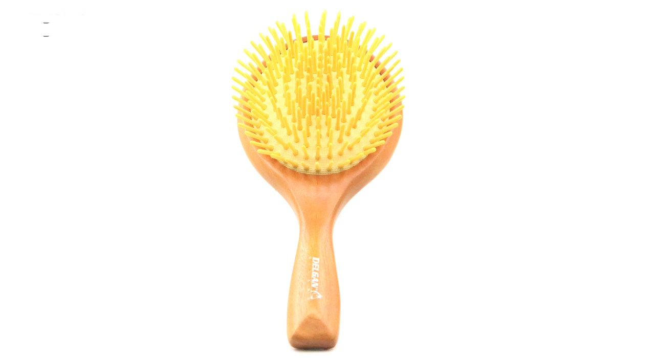 برس چوبی بزرگ حرفه ای دندانه چوبی و فلزی دلگان مدل W01-1400001 بسته 2 عددی