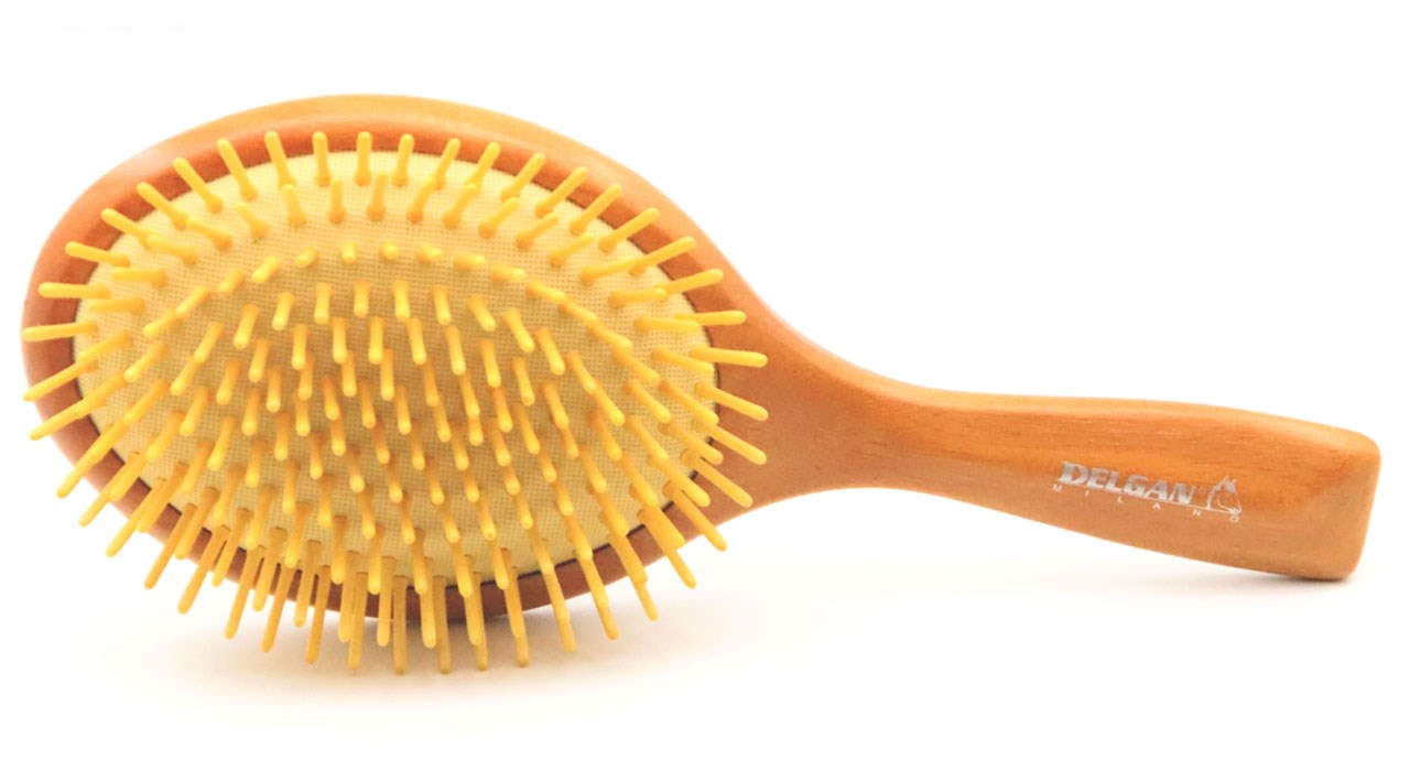 برس چوبی بزرگ حرفه ای دندانه چوبی و فلزی دلگان مدل W01-1400001 بسته 2 عددی