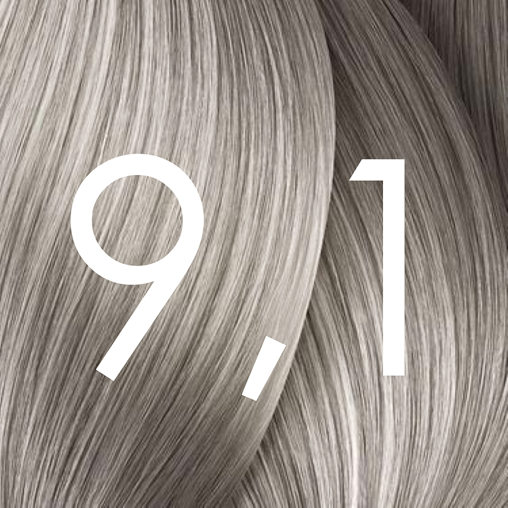 رنگ مو میلک شیک شماره 9.1 حجم 100 میلی لیتر رنگ بلوند خیلی روشن دودی