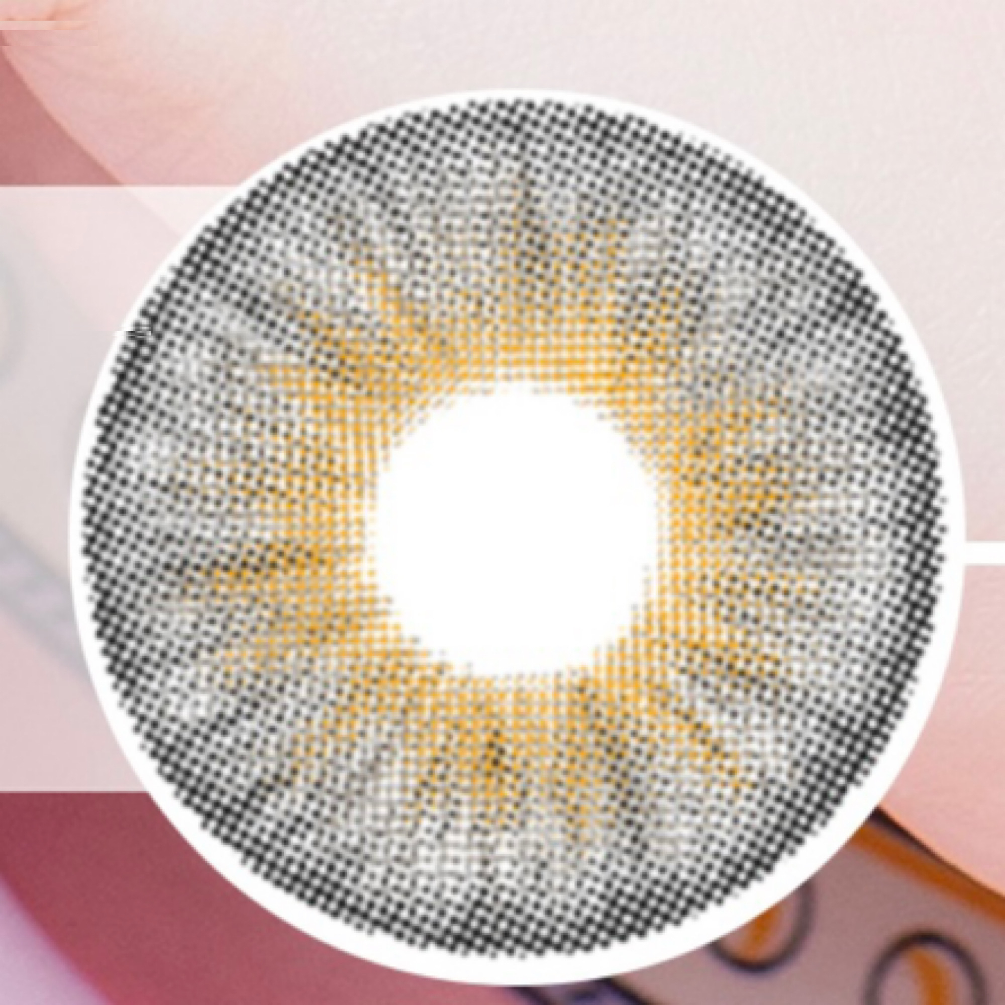 لنز چشم رویال ویژن کد ۳۳۳ رنگ عسلی خاستری دور دار