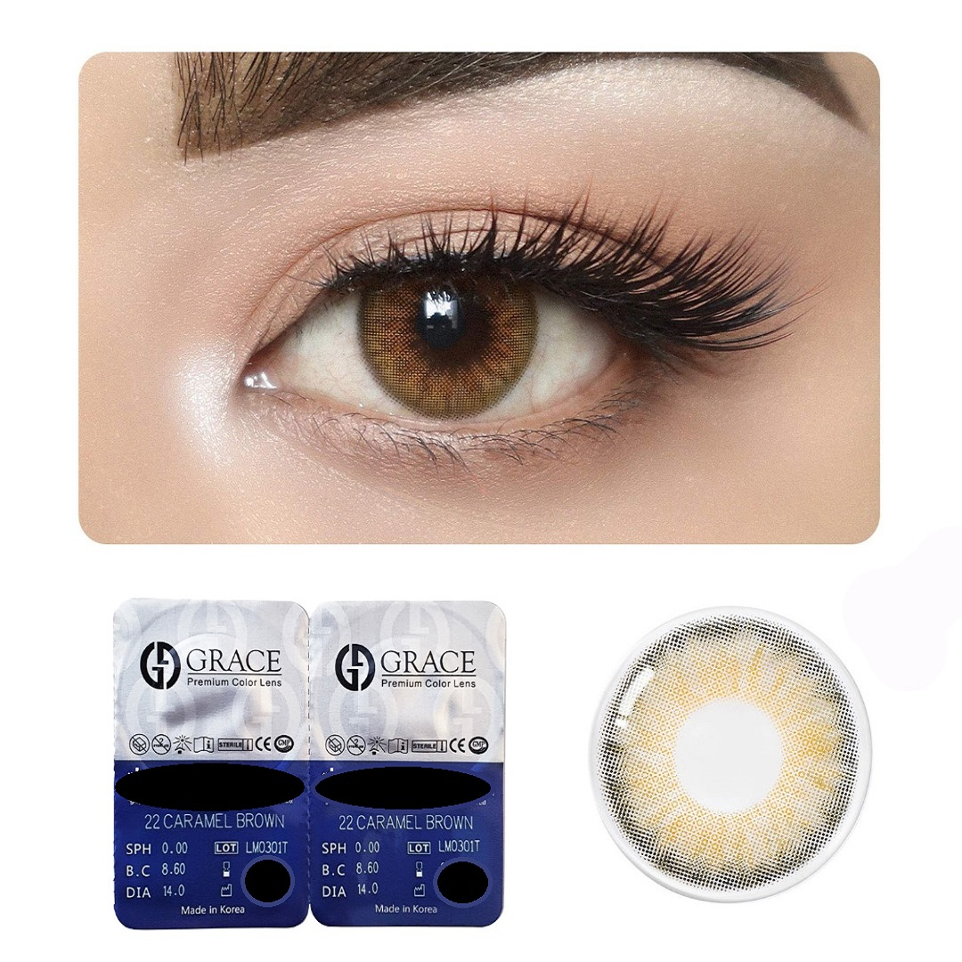 لنز چشم گریس شماره 22 رنگ کاراملی