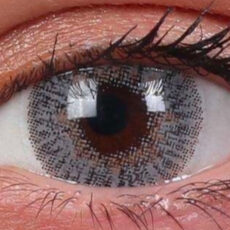 لنز چشم هرا گریس تمیم کانتکت لنز کد 99 رنگ خاکستری عسلی رگه دار