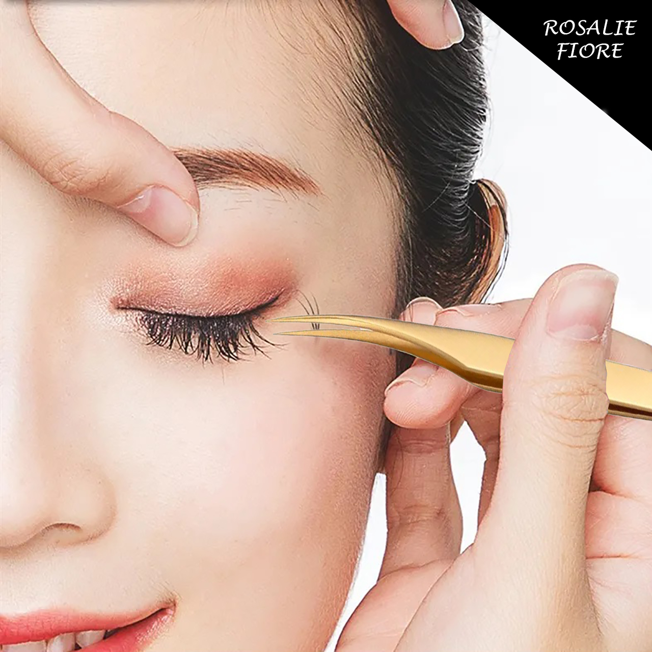 انبر اکستنشن مژه رزالی فیوره مدل TWIN05 بسته 5 عددی