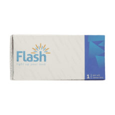 لنز چشم فلش مدل الیکسور رنگ عسلی روشن دور مشکی