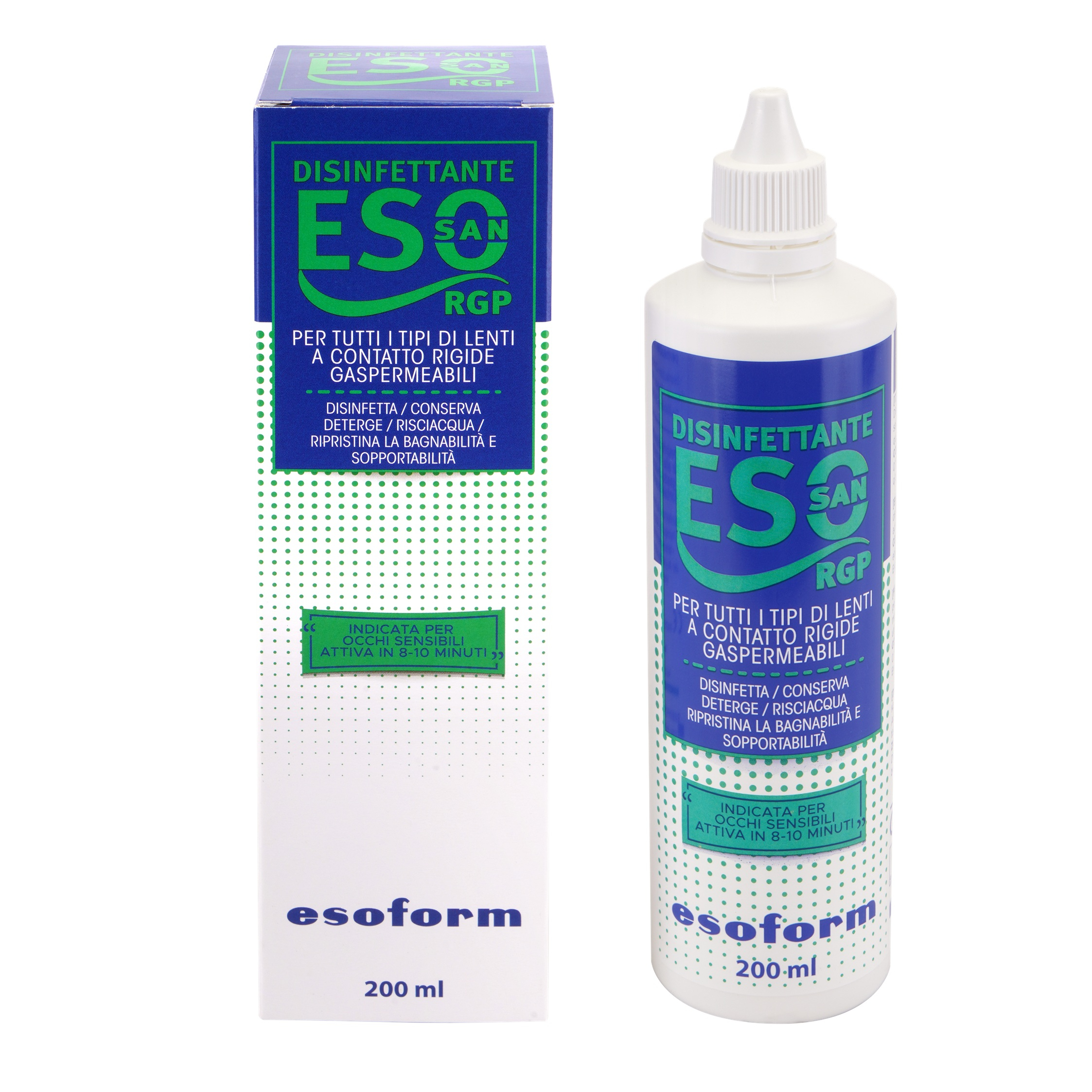 محلول شستشو لنز هارد اسوفرم مدل ESOSAN حجم 200 میلی لیتر