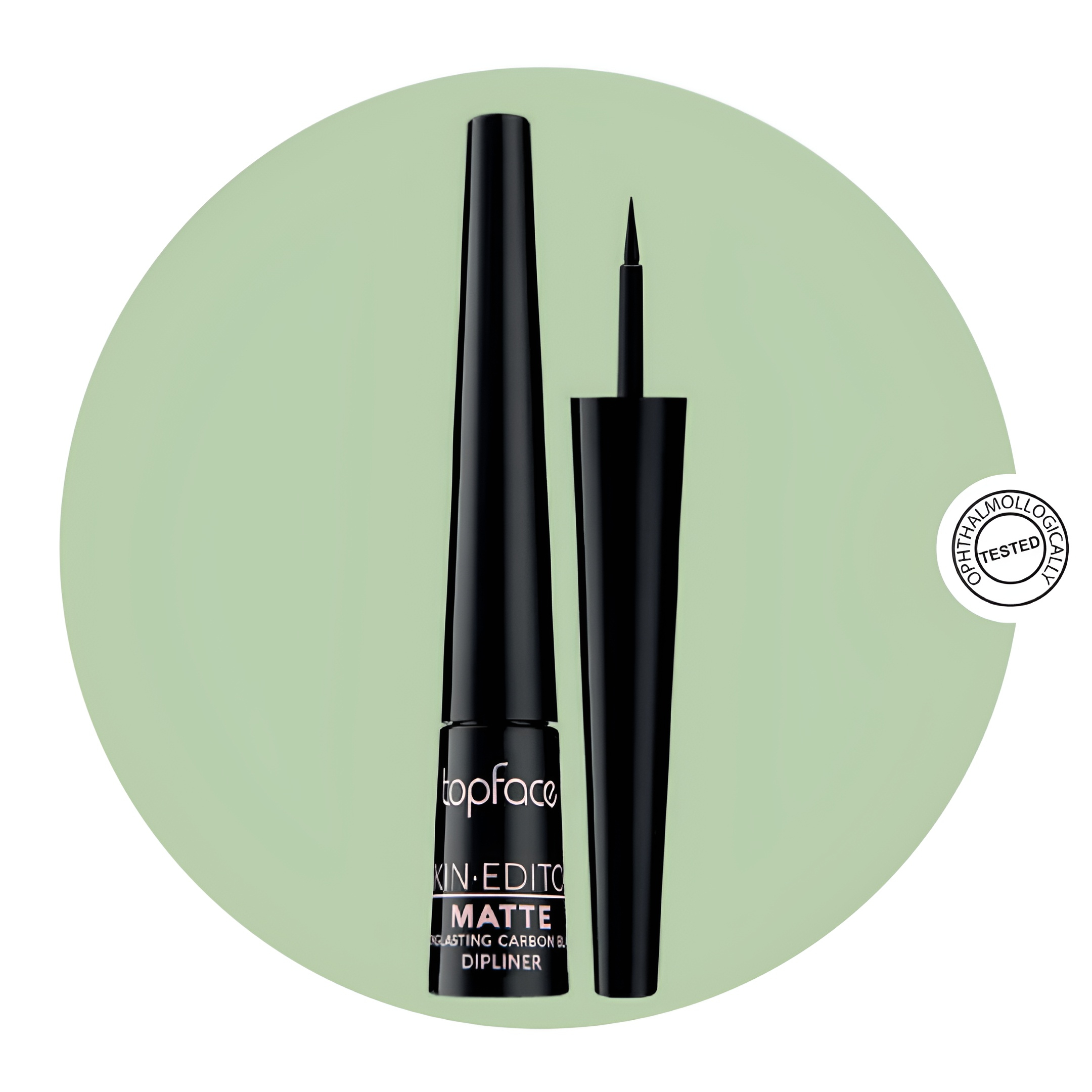 خط چشم تاپ فیس مدل MATTE CARBON BLACK شماره 1