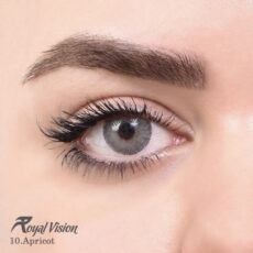 لنز چشم رویال ویژن شماره 10 مدل Apricot رنگ خاکستری عسلی