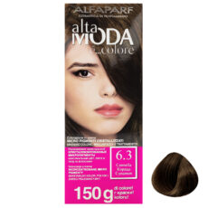 کیت رنگ مو آلتا مودا شماره 6.3 وزن 150 گرم رنگ بلوند طلایی تیره