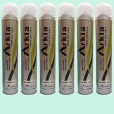 اسپری حالت دهنده مو آرکیا مدل NORMAL HOLD حجم 500 میلی لیتر مجموعه 6 عددی
