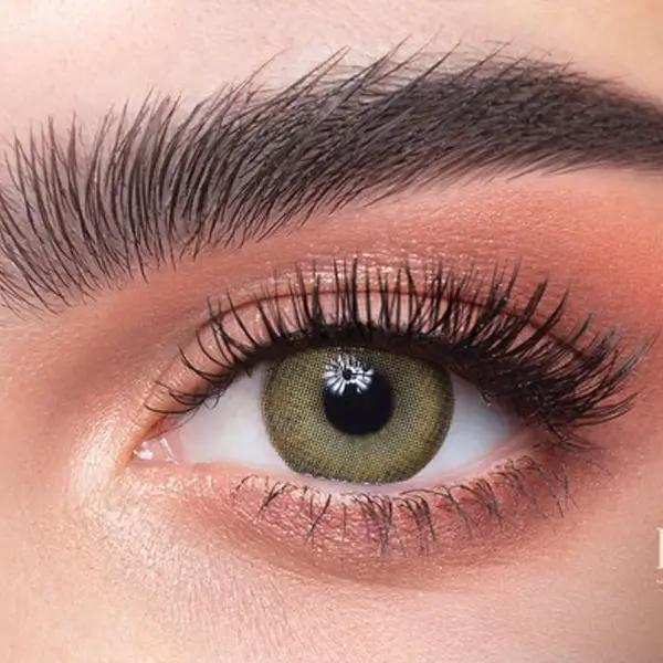 لنز چشم دهب مدل P7 رنگ اولیو