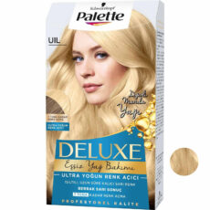 کیت رنگ مو پلت سری DELUXE شماره UIL حجم 50 میلی لیتر رنگ بلوند طلایی روشن