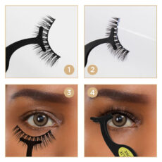 پنس مژه رزالی فیوره مدل TOPX03 به همراه انبر اکستنشن مژه