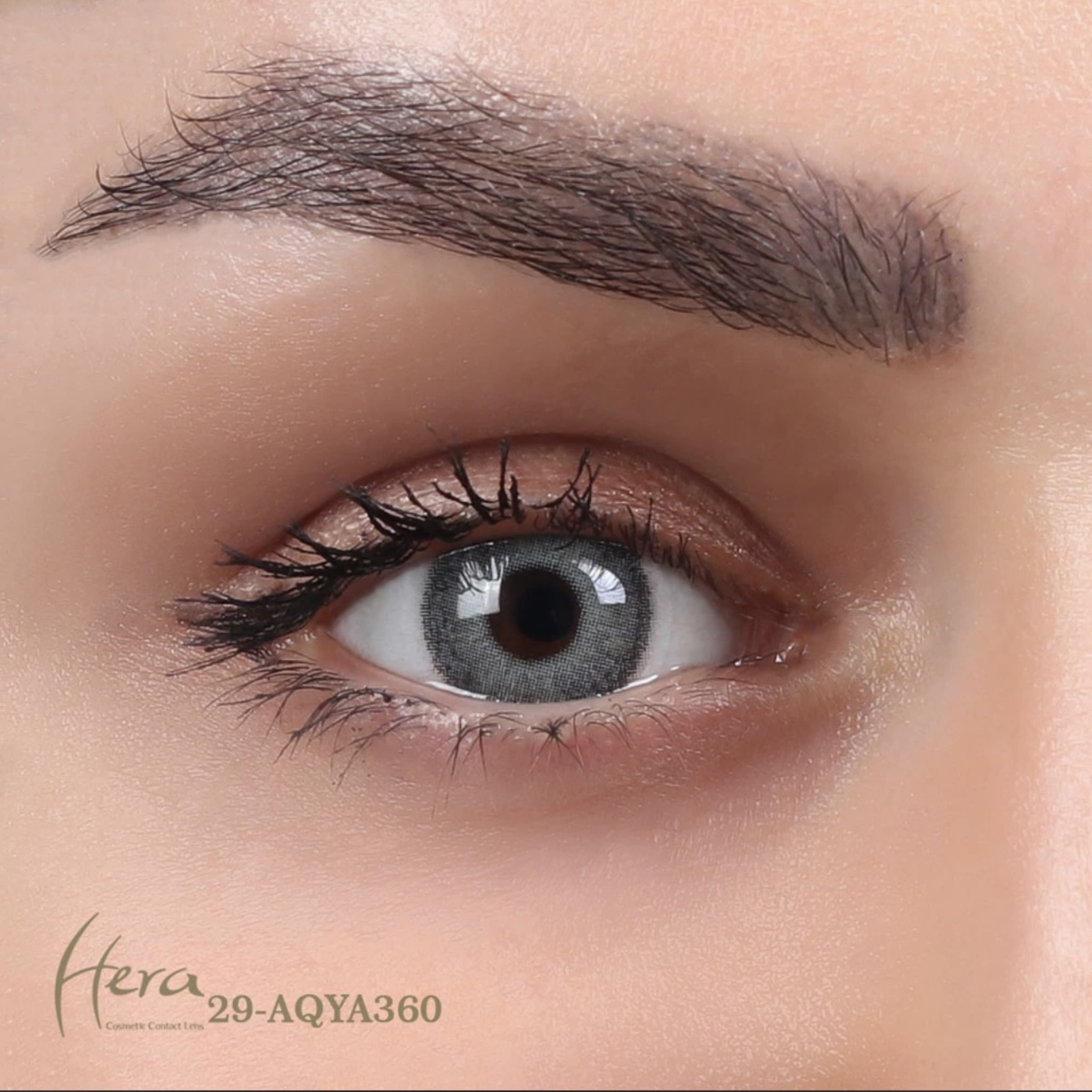 لنز چشم هرا شماره 29 کد AQYA360 رنگ آبی خاکستری دوردار