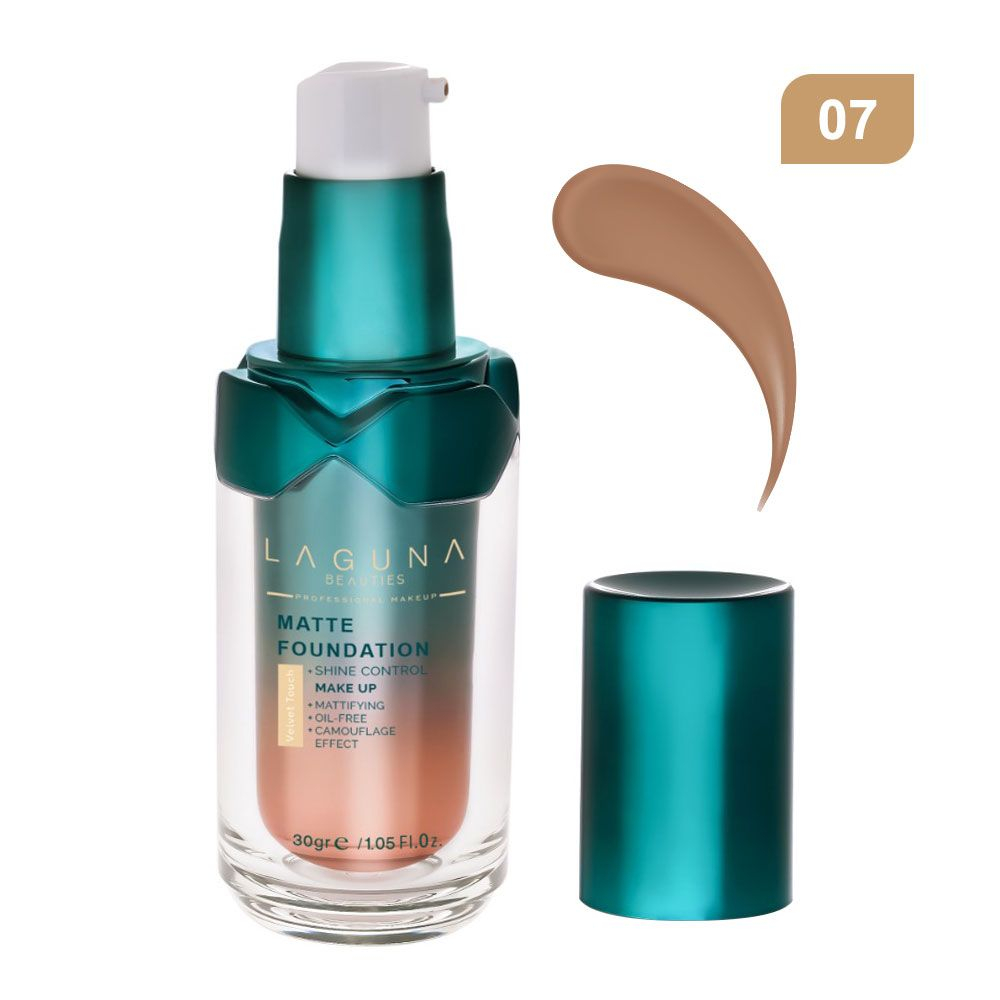 کرم پودر مایع لاگونا مدل MATTE شماره LMF07 مناسب برای پوست چرب و مختلط وزن 30 گرم