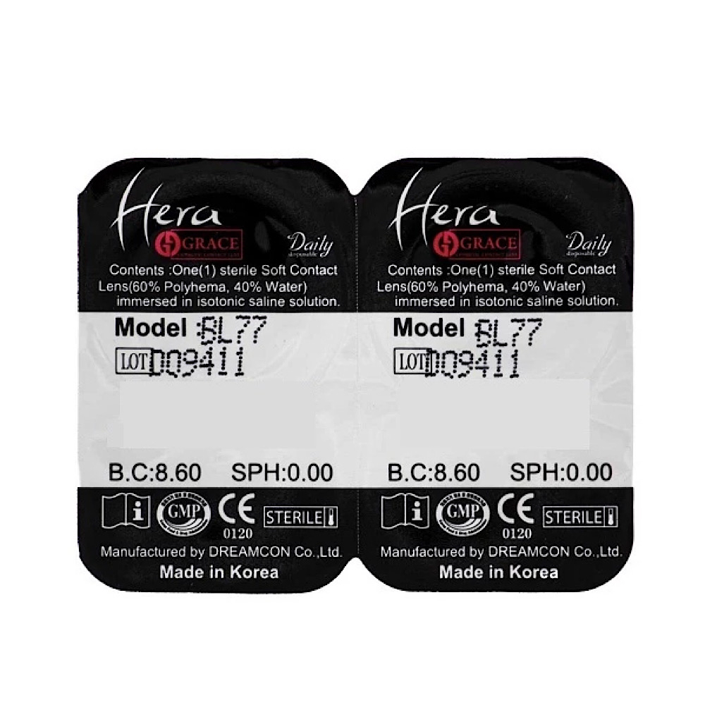 لنز چشم هرا گریس تمیم کانتکت لنز کد 741 رنگ طوسی یخی