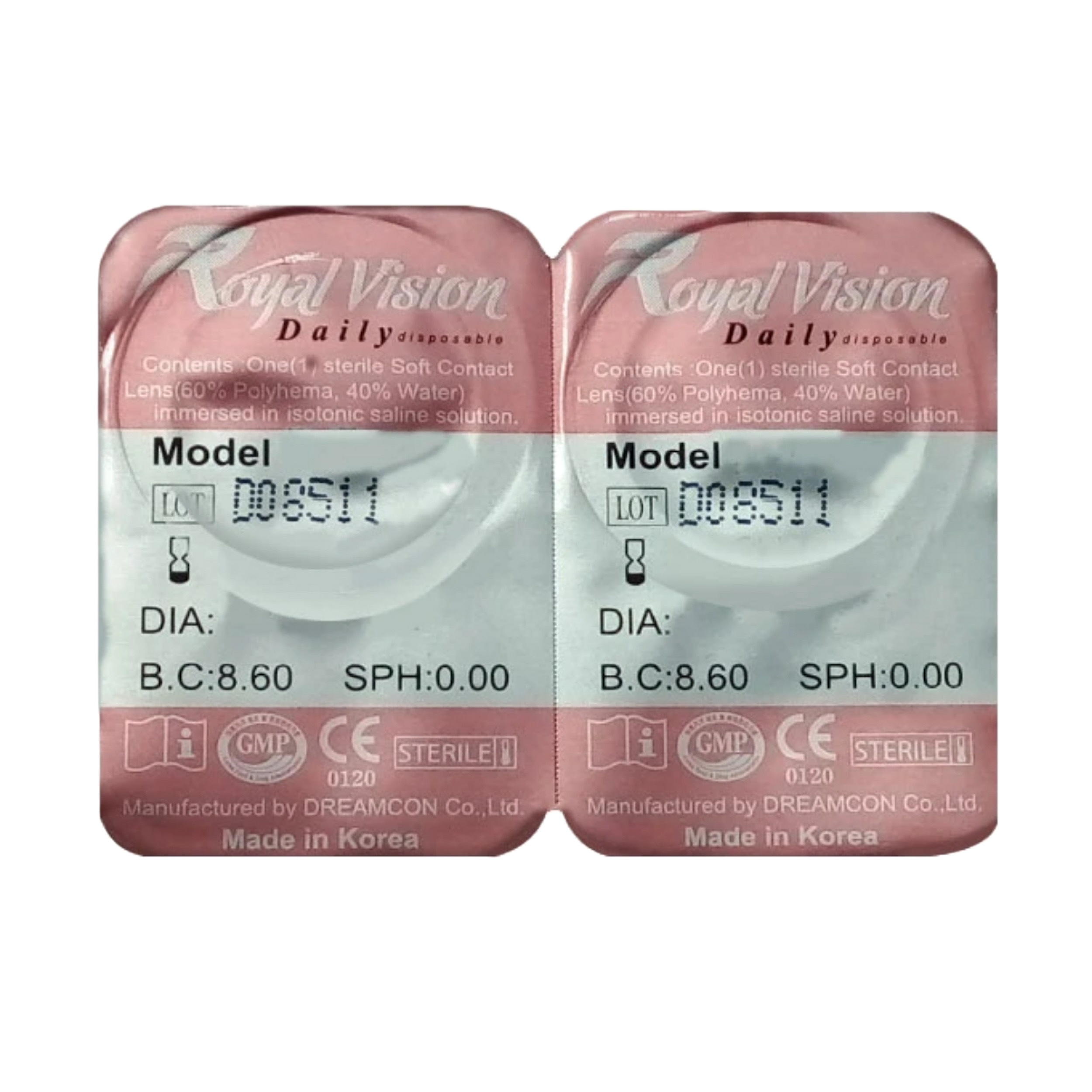 لنز چشم رویال ویژن کد 377 رنگ سبز متوسط هاله دار