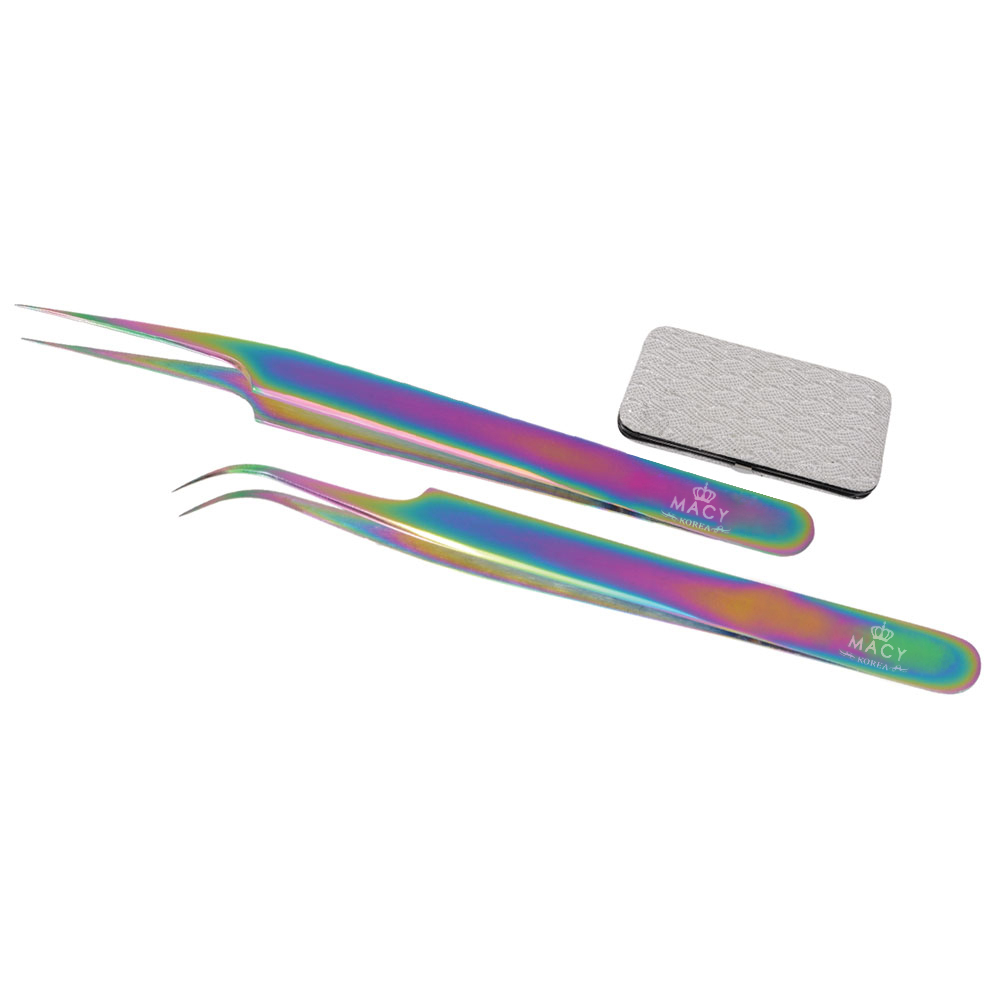 انبر اکستنشن مژه مکی مدل 1527 مجموعه سه عددی