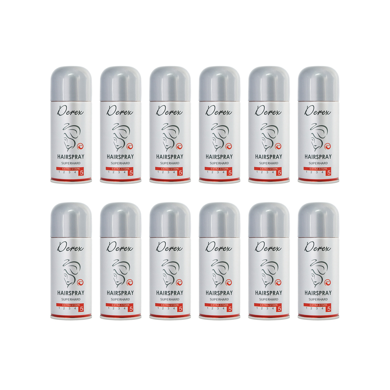 اسپری مو دریکس مدل 1512 حجم ۱۵۰ میلی لیتر مجموعه ۱۲ عددی