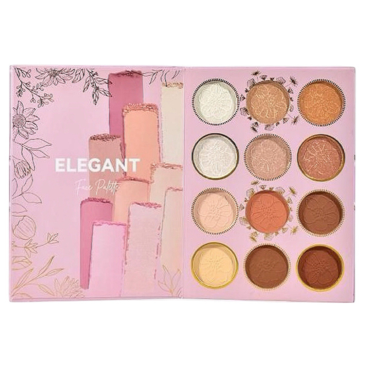 پالت آرایش صورت کوین کوکو مدل elegant کد 01