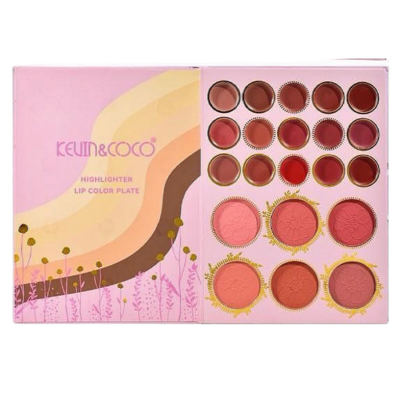 پالت آرایش صورت کوین کوکو مدل elegant کد 01