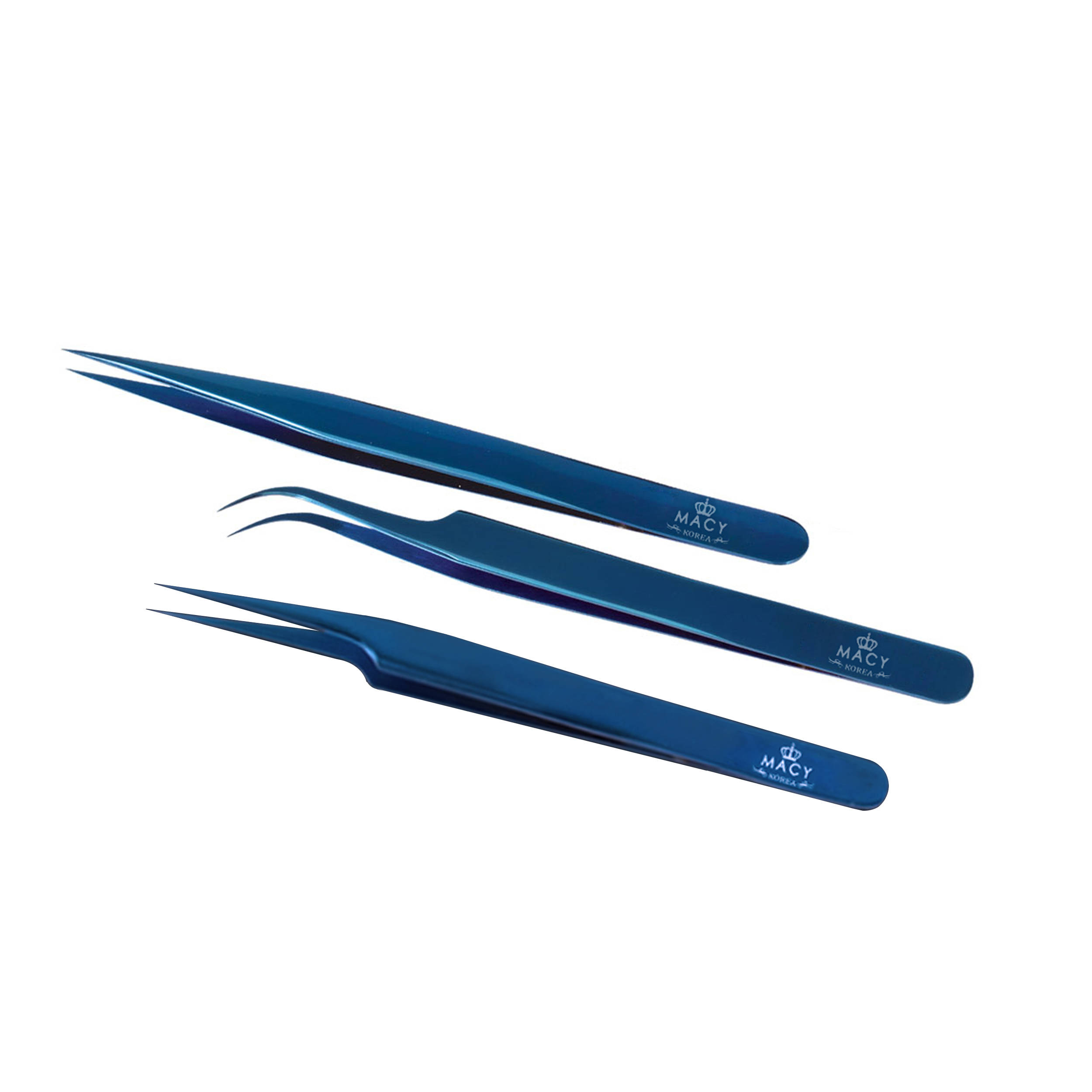 انبر اکستنشن مژه مکی مدل 1531 مجموعه 3 عددی