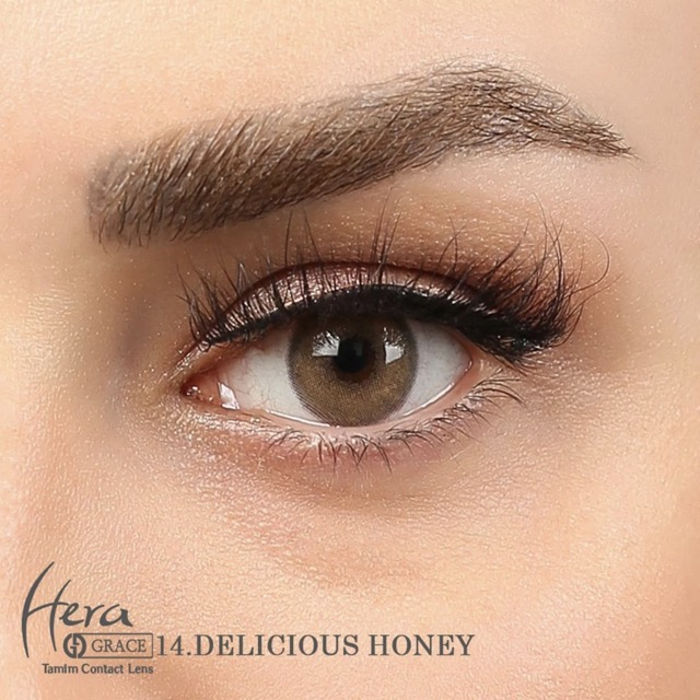 لنز چشم هراگریس شماره 14 رنگ عسلی