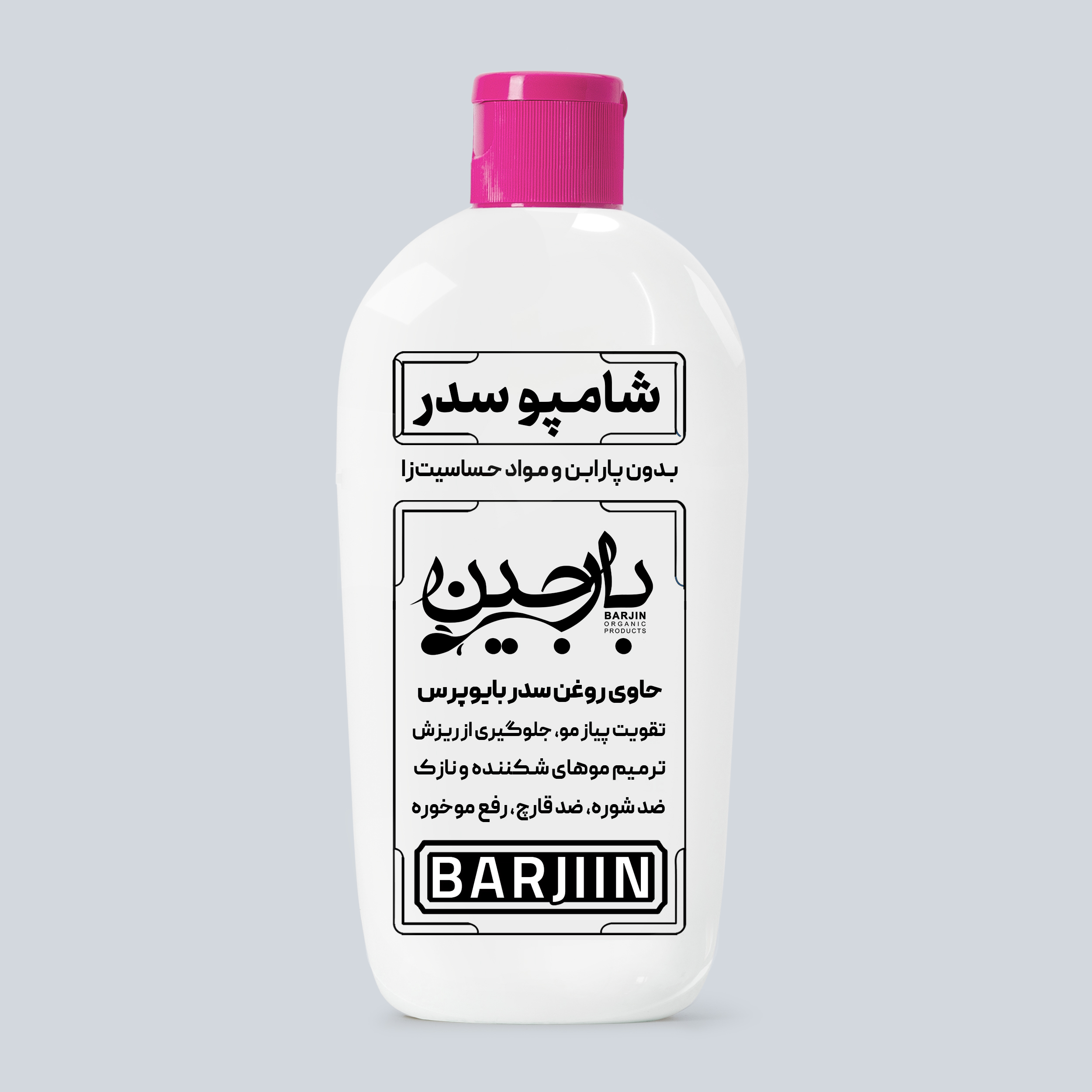 شامپو مو بارجین مدل سیر سیاه مناسب برای انواع مو حجم 280 میلی لیتر