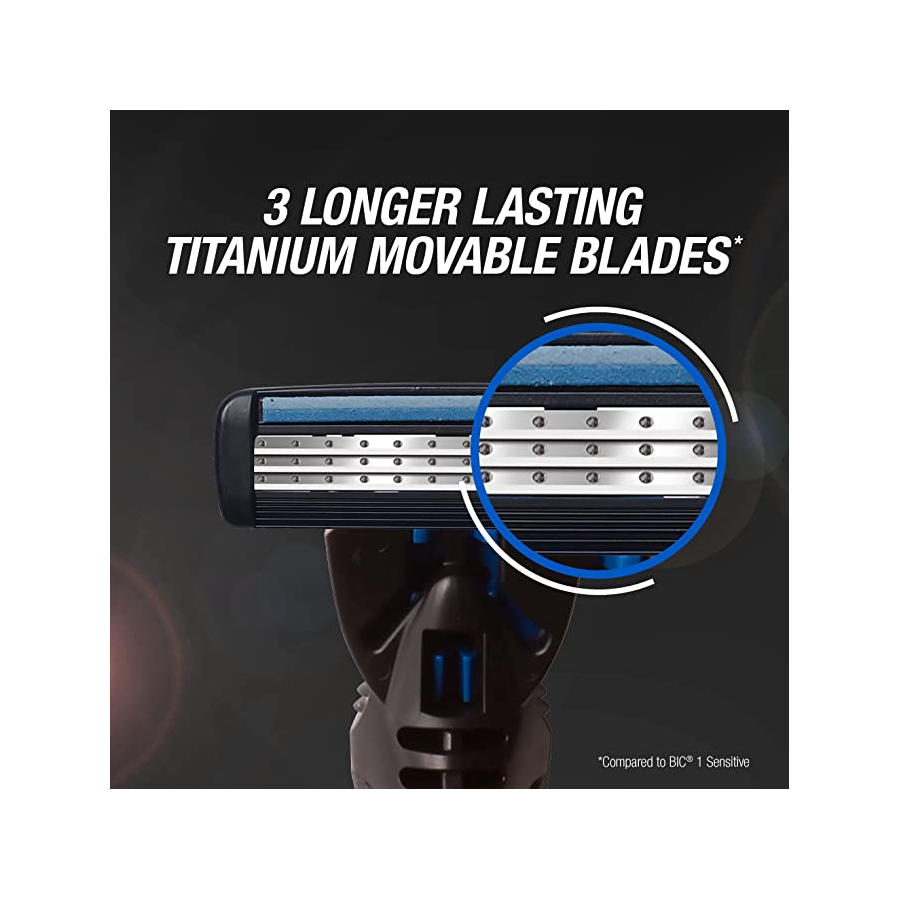 خود تراش بیک مدل Hybrid 3 Flex به همراه تیغ یدک بسته 4 عددی