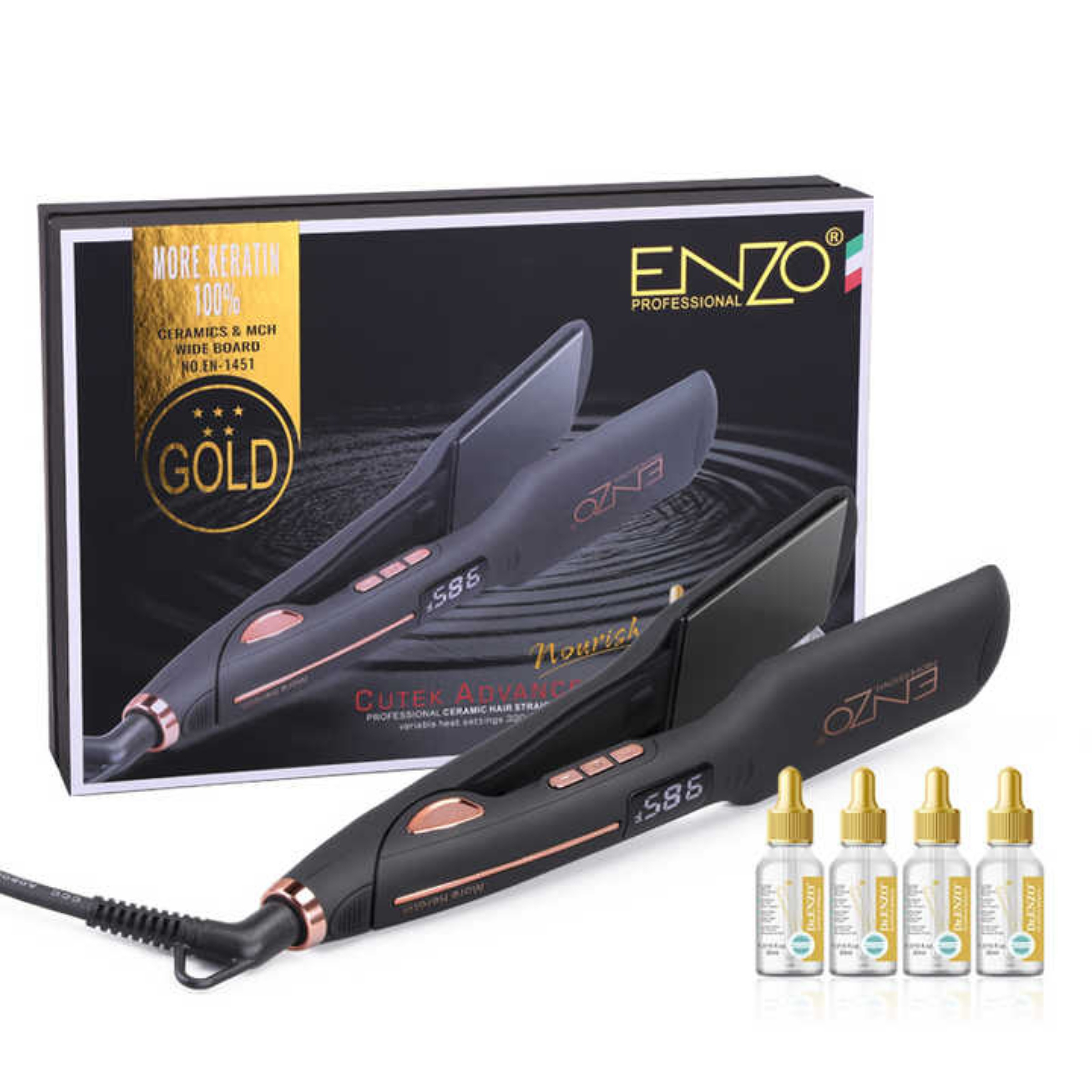 اتو و حالت دهنده ی مو انزو پروفیشینال مدل en-1451