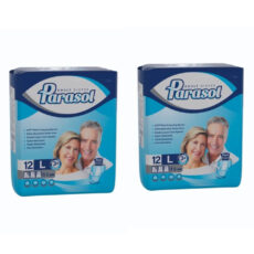 پوشینه چسبی بزرگسال پاراسل کد 12 سایز لارج دو بسته 12 عددی