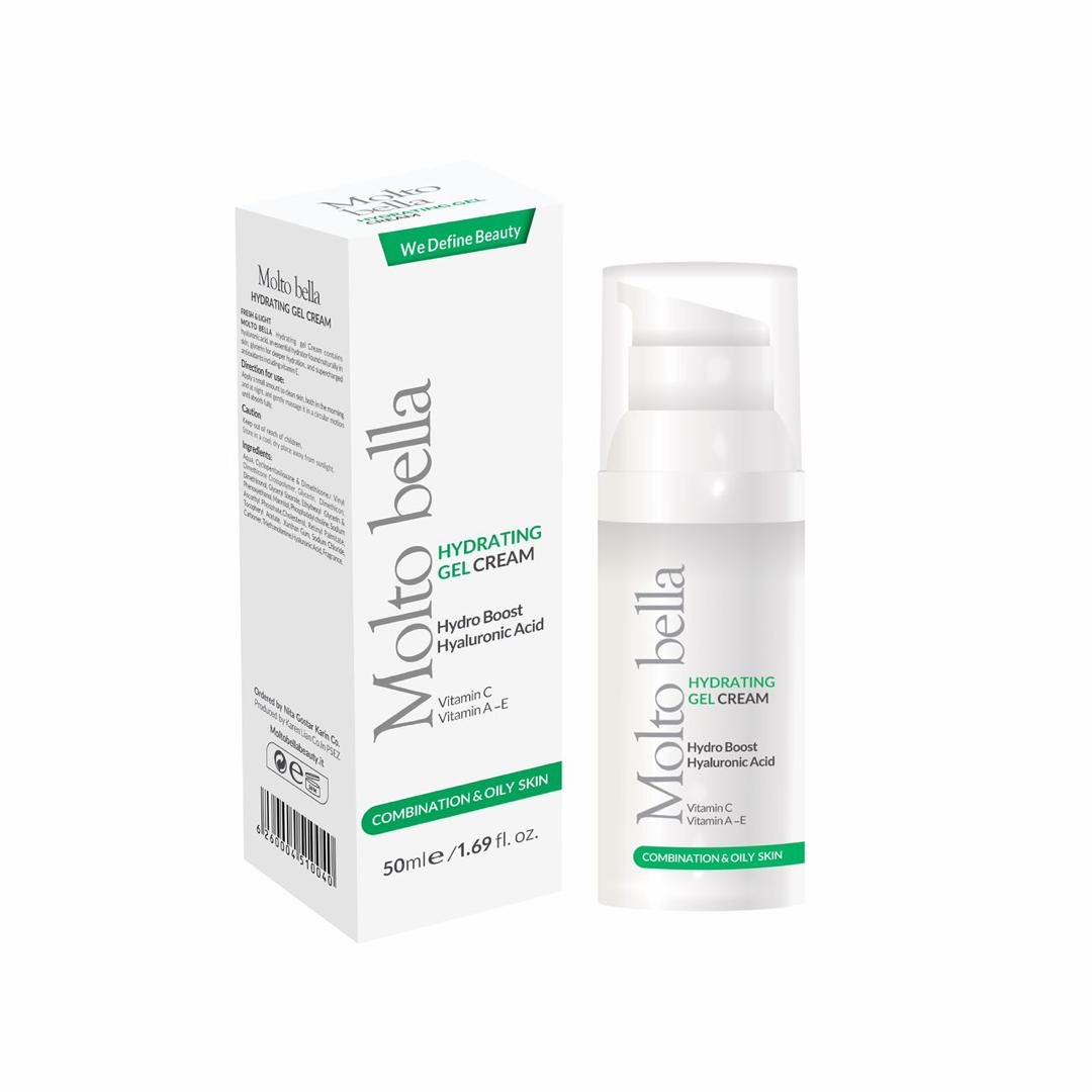 کرم آبرسان مولتوبلا مدل هیالورنیک اسید مناسب پوست های چرب و مختلط حجم 50 میلی لیتر