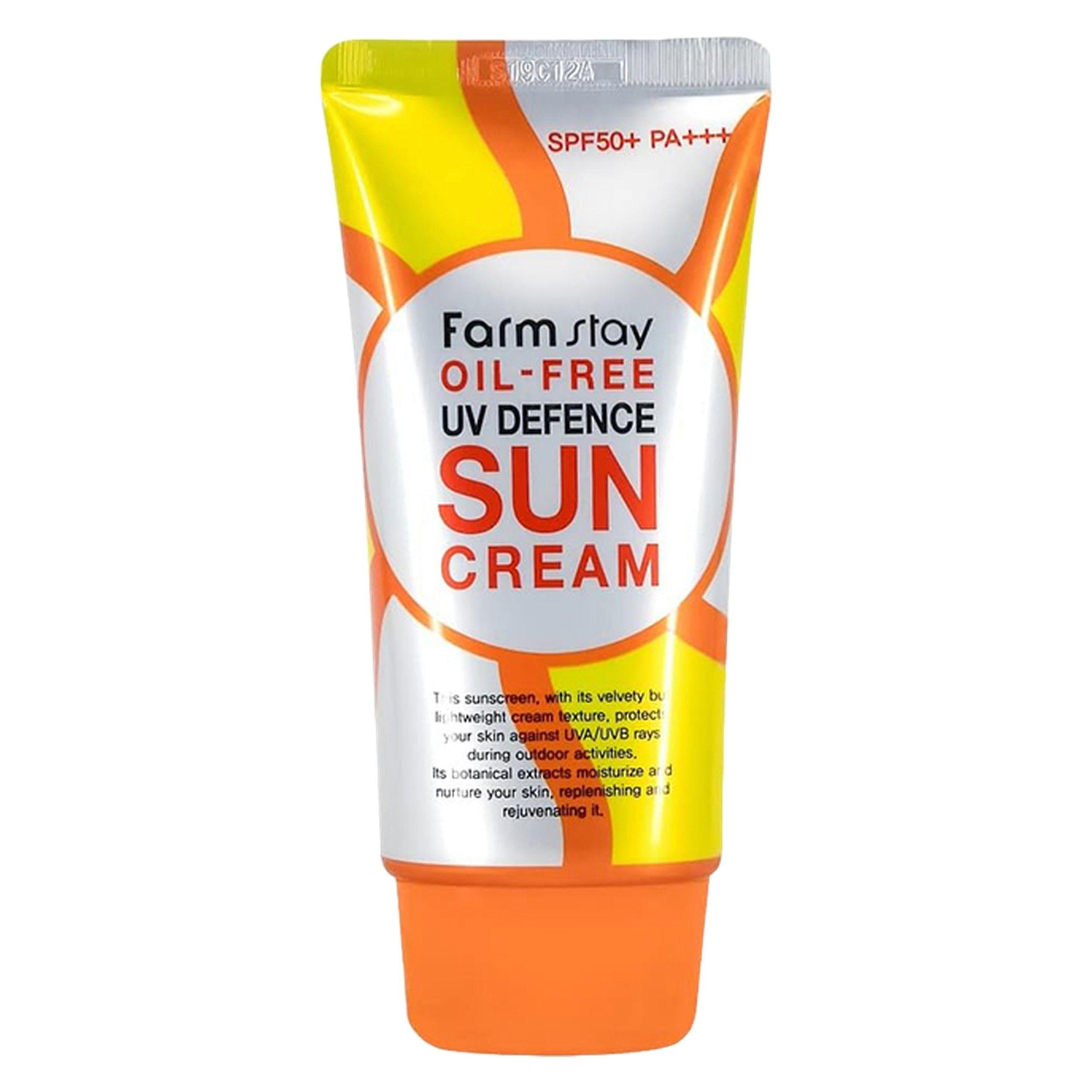 کرم ضد آفتاب بی رنگ فارم استی spf 50 مدل OIL-FREE مناسب پوست های مختلط و چرب حجم 70 میلی لیتر