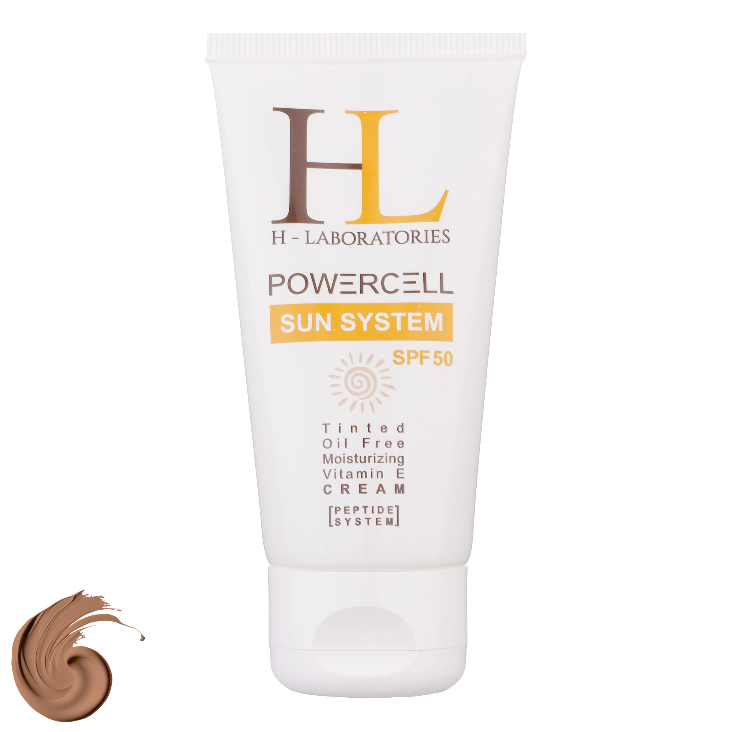 کرم ضدآفتاب رنگی اچ ال مدل SPF50 مناسب انواع پوست، حجم 50 میلیلیتر