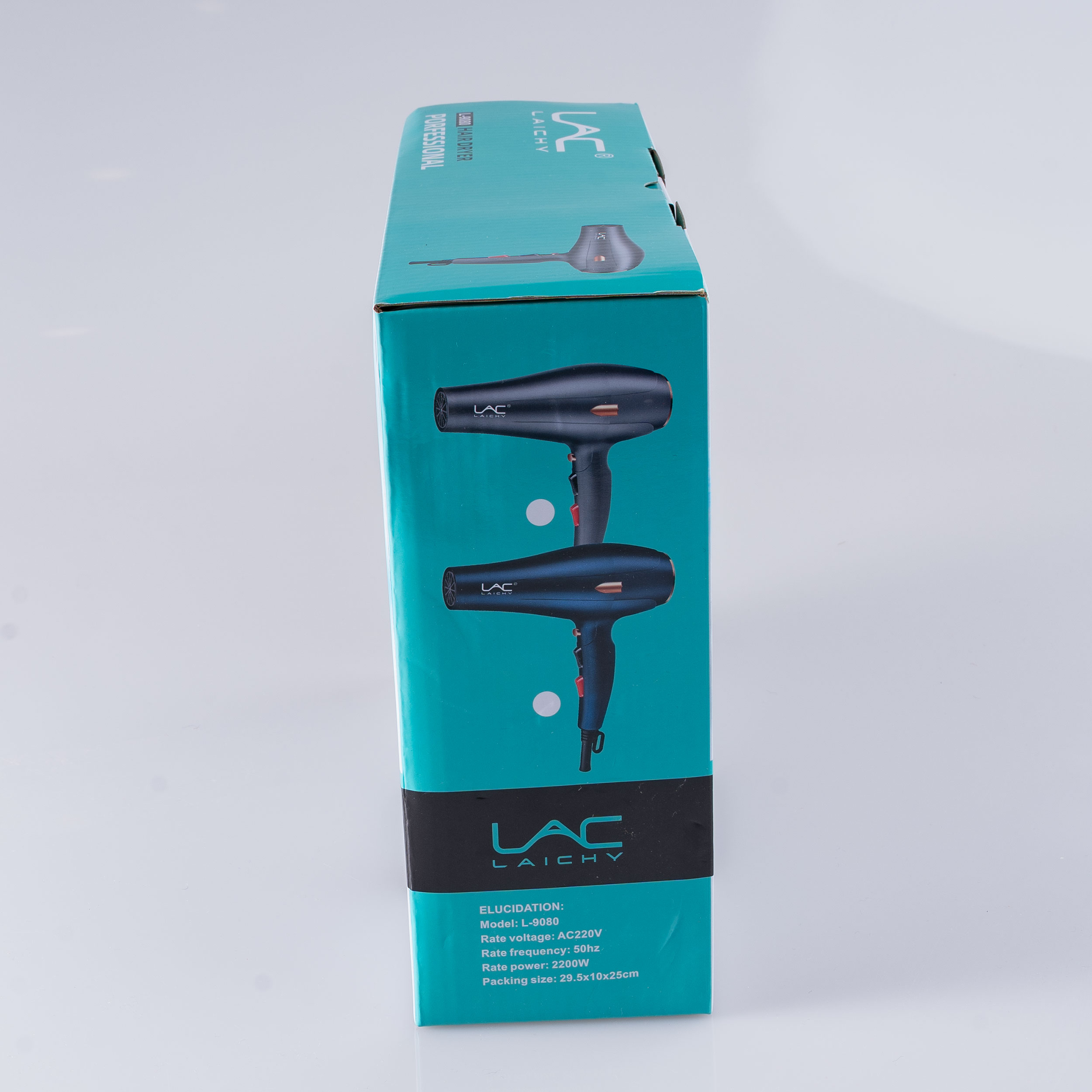 سشوار حرفهای لایچی مدل L-9080، موتور AC با توان مصرفی 2200 وات، دارای قابلیت باد سرد، طراحی ارگونومیک، فناوری تولید یون، با حالت صافکننده و حجمدهنده، وزن 500 گرم، تنظیم حرارت 3 حالته و کنترل سرعت 2 حالته، به همراه 2 سری متمرکزکننده