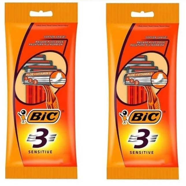 خود تراش بیک مدل sensitive.3 مجموعه 2 عددی