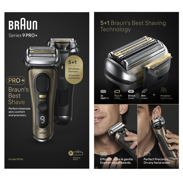 ماشین اصلاح موی صورت شارژی براون مدل 9519s