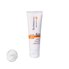 کرم ضد آفتاب بیرنگ سورملینا، SPF 50، مدل 00 UVA UVB، مناسب انواع پوست با حجم 50 میلیلیتر، ضد حساسیت، فاقد پارابن و سیلیکون، محافظتکننده در برابر اشعههای UVA و UVB، بدون تست حیوانی، PA++++، ضد پیری، ضد جوش، با ماندگاری 2 ساعته