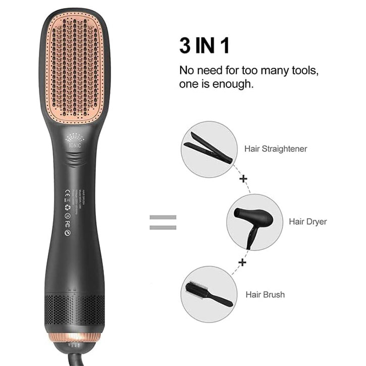 سشوار برس دار حالت دهنده انزو پروفیشینال مدل 4121