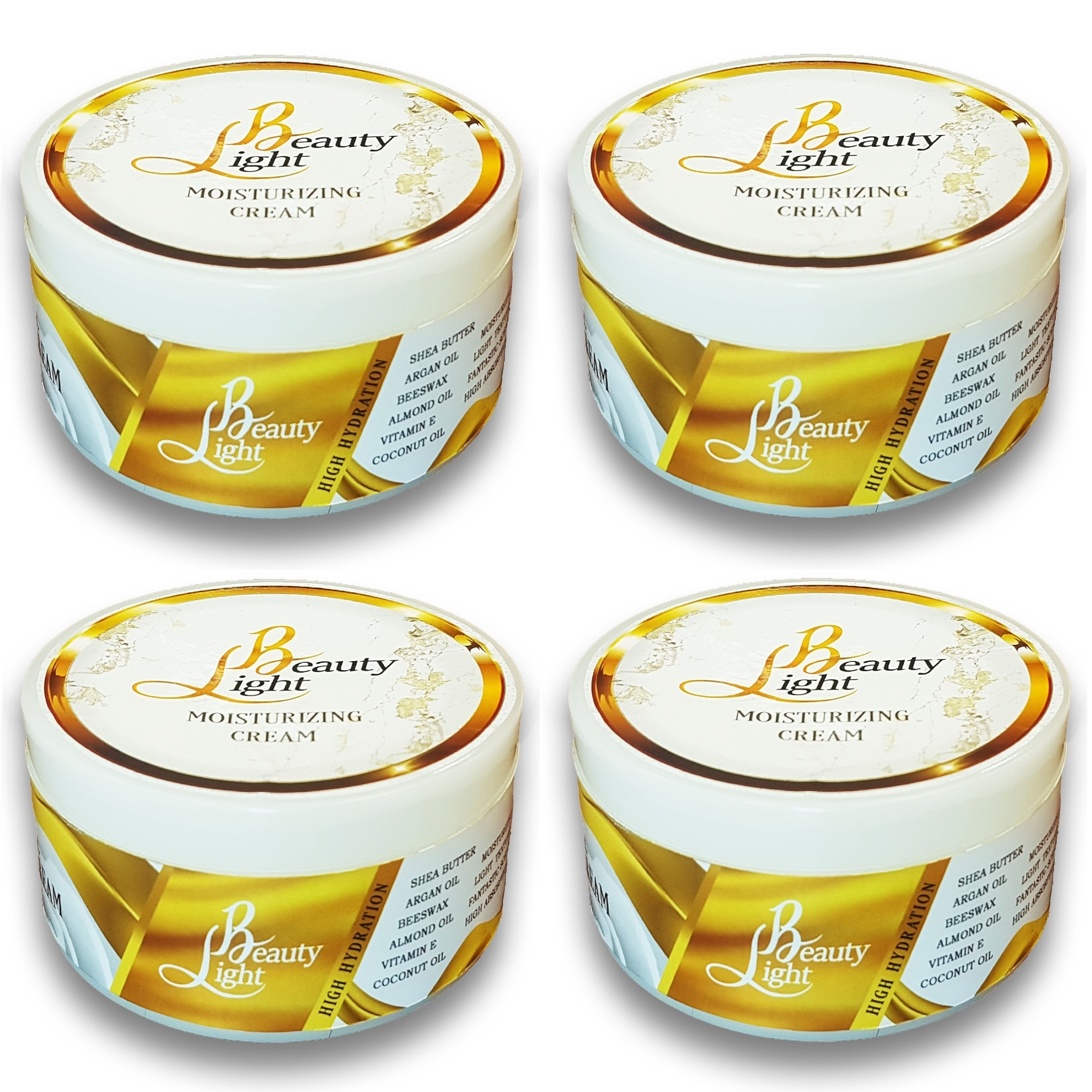 کرم آبرسان و مرطوب کننده لایت بیوتی مدل آرگان شی باتر حجم 200 میلی لیتر مجموعه 4 عددی