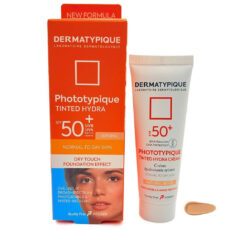 کرم ضد آفتاب رنگی درماتیپیک SPF 50 مدل Phototypique ‌ ‌محافظ UVA ،UVB  مناسب پوست‌های خشک و نرمال حجم 50 میلی‌لیتر