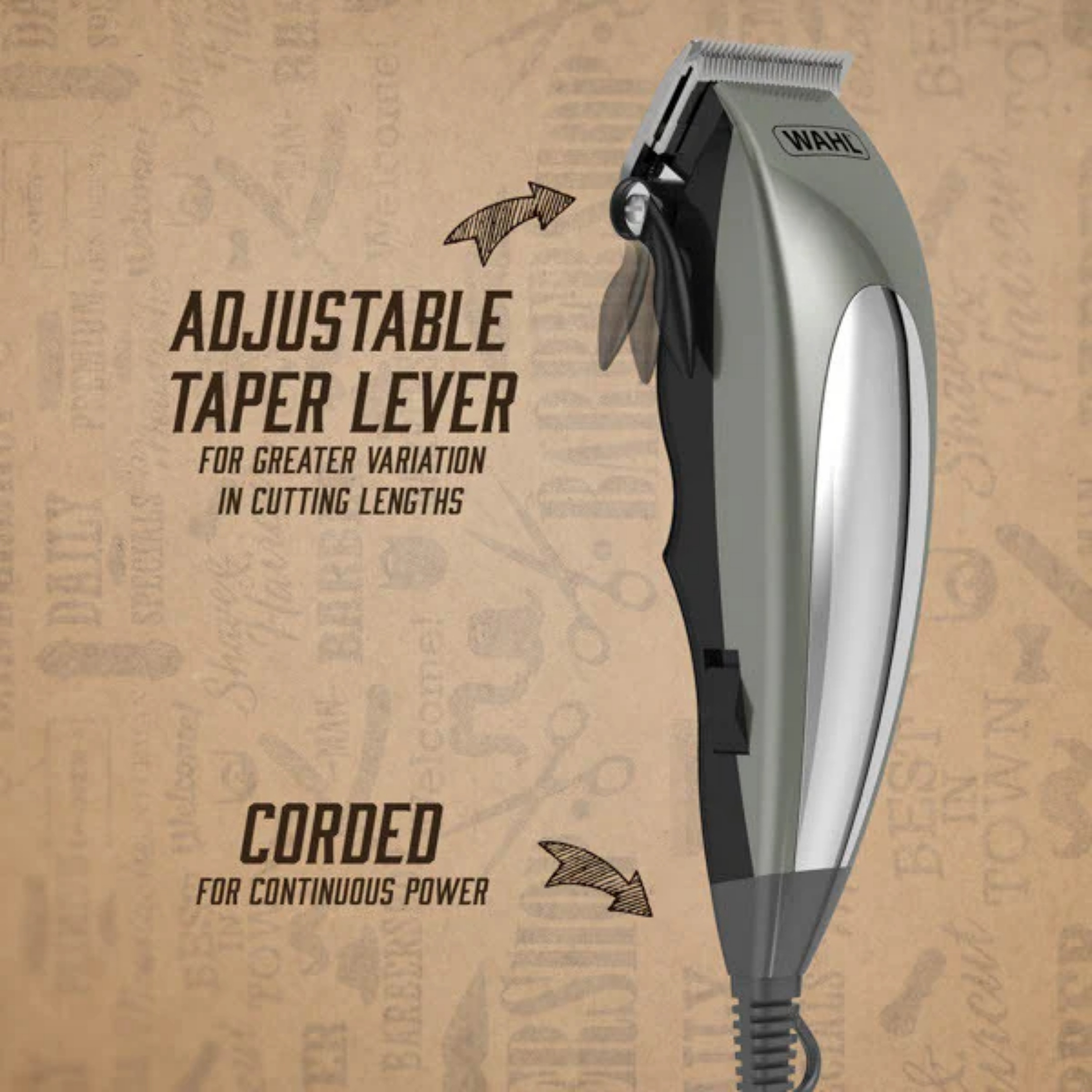 ماشین اصلاح موی سر و صورت وال پروفشنال مدل Deluxe مجموعه 3 عددی