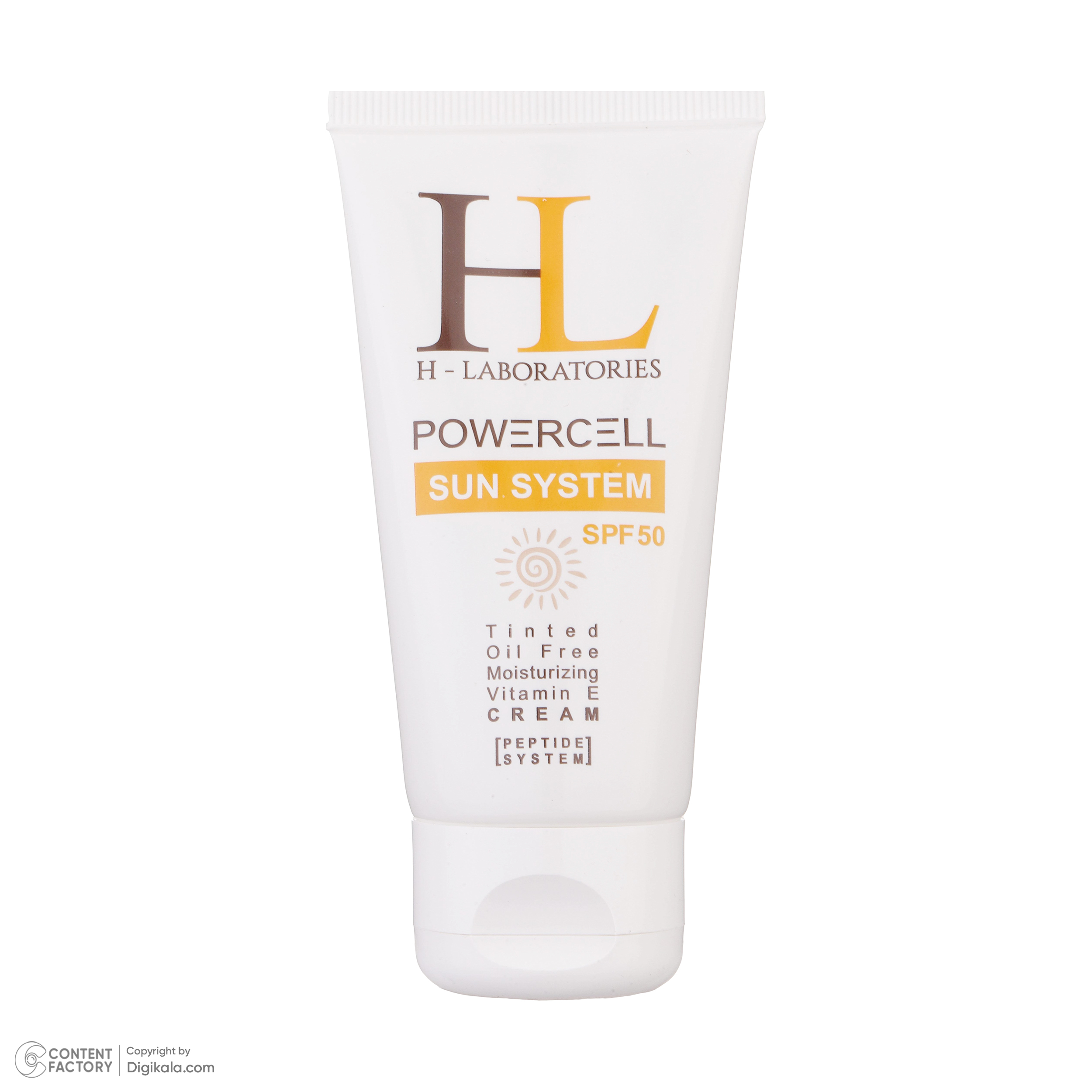 کرم ضدآفتاب رنگی اچ ال مدل SPF50 مناسب انواع پوست، حجم 50 میلیلیتر