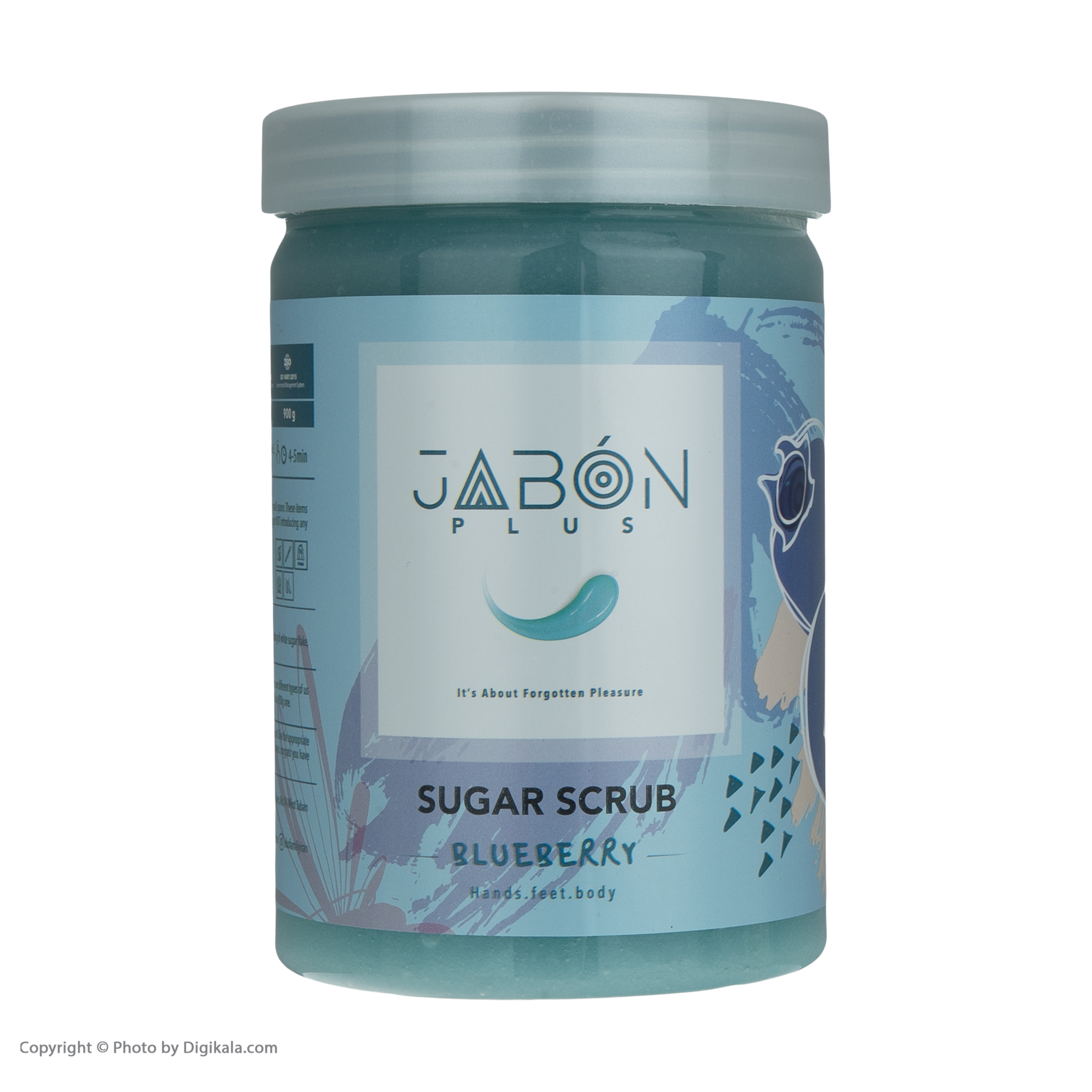اسکراب شکری لایه بردار پوست ژبن پلاس مدل Blueberry وزن 900 گرم