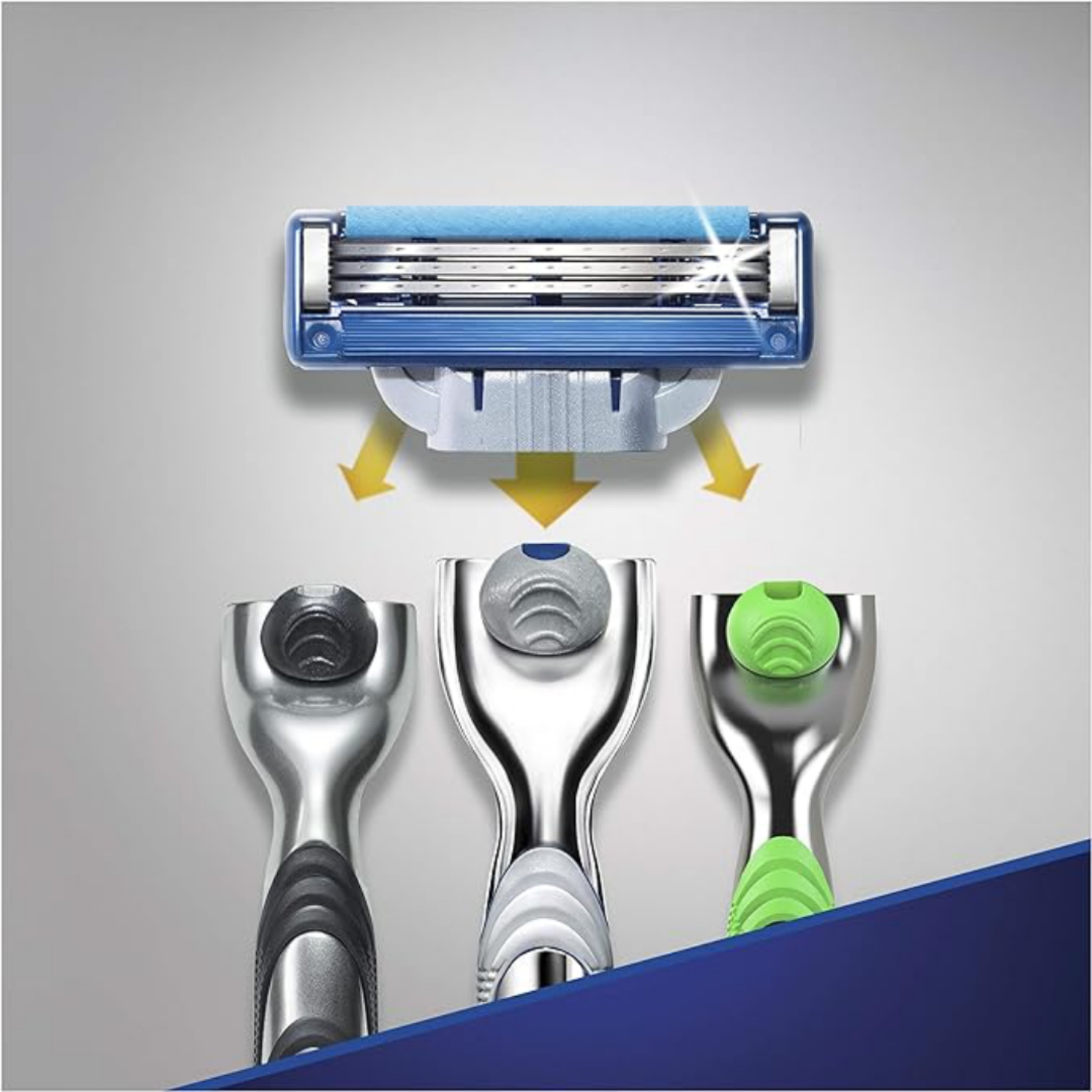 تیغ یدک اصلاح ژیلت مدل مچ تری توربو بسته 4 عددی