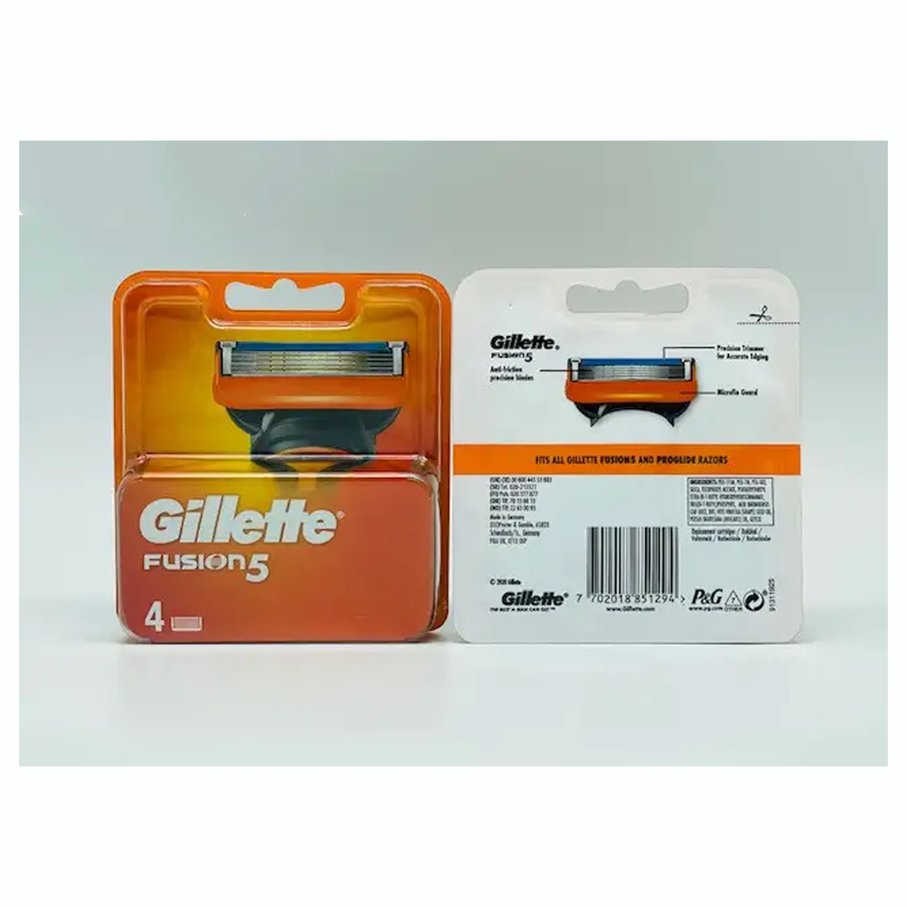 تیغ یدک ژیلت مدل Fusion 5 بسته 4 عددی