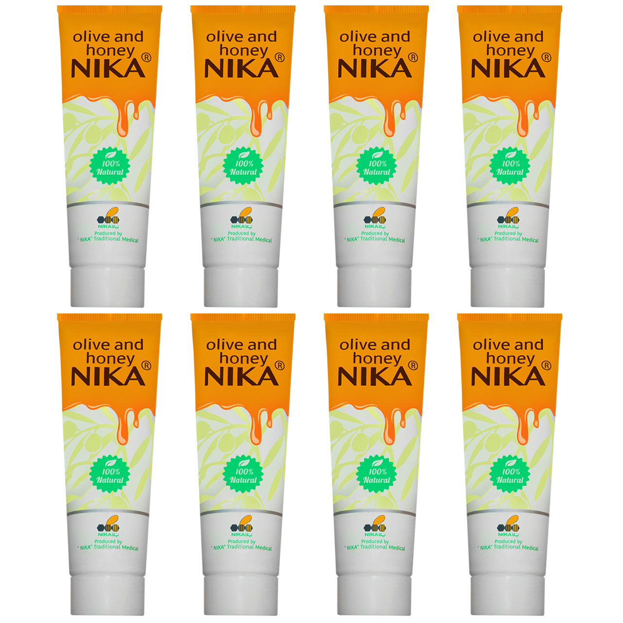 کرم ترمیم کننده نیکا مدل زیتون و عسل وزن 60 گرم بسته 8 عددی
