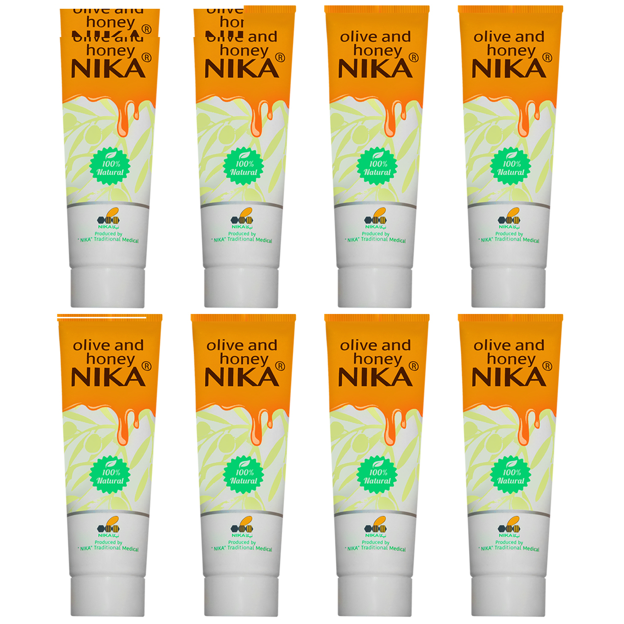 کرم ترمیم کننده نیکا مدل زیتون و عسل وزن 60 گرم بسته 8 عددی
