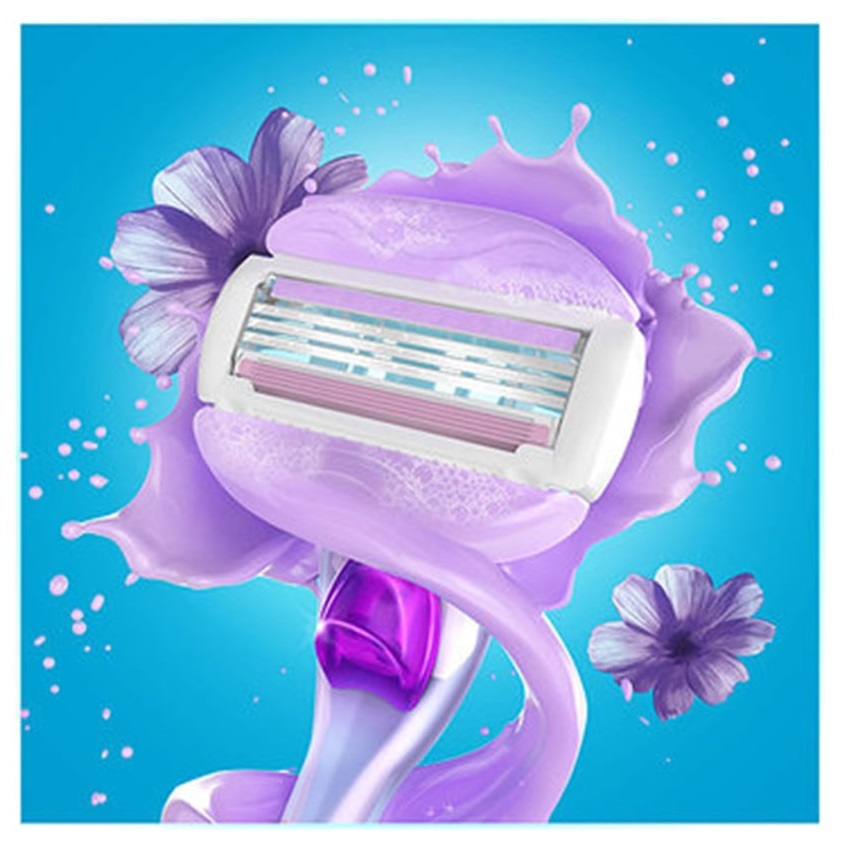 خود تراش ژیلت مدل Venus Comfortglide Breeze به همراه تیغ یدک بسته 6 عددی