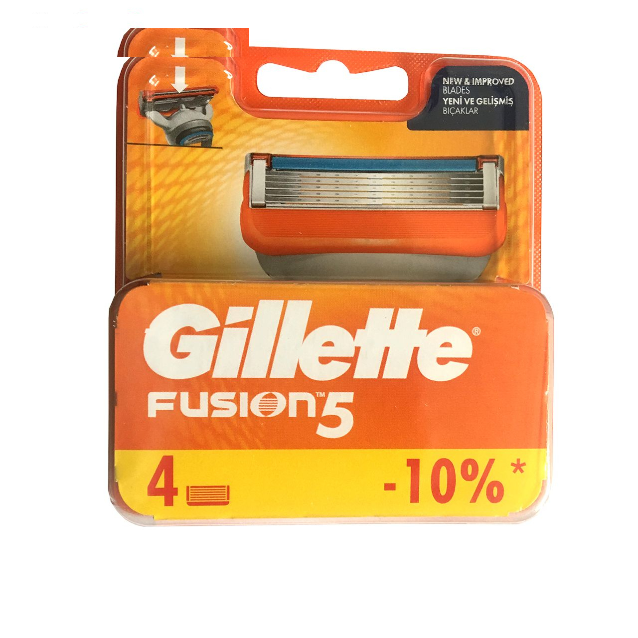 تیغ یدک ژیلت مدل 5 Fusion بسته 4 عددی