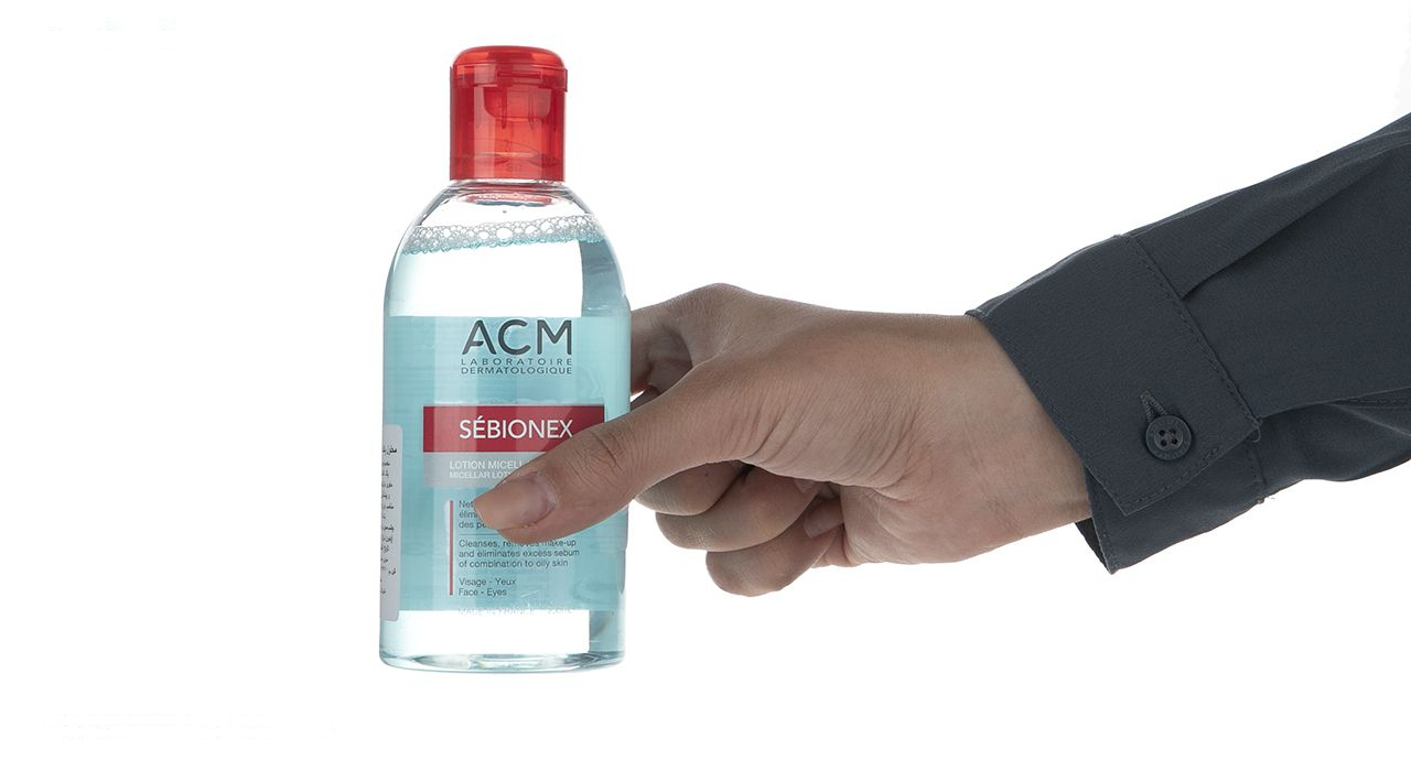 محلول پاک کننده آرایش صورت ای سی ام مدل سبیونکس حجم 250 میلی لیتر